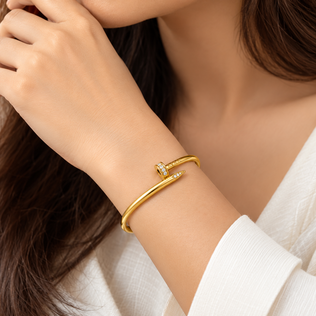 Nail Bangle Bracelet