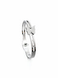 Butterfly Crystal Bangle Bracelet | Silver Cuff for Women | Stylish Gift Jewellery